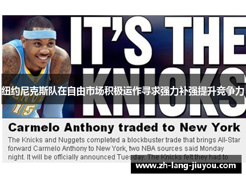 纽约尼克斯队在自由市场积极运作寻求强力补强提升竞争力 纽约尼克斯队在自由市场积极运作寻求强力补强提升竞争力